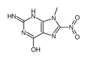 2-amino-9-methyl-8-nitro-3H-purin-6-one Structure