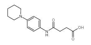 4-oxo-4-(4-piperidin-1-ylanilino)butanoic acid Structure