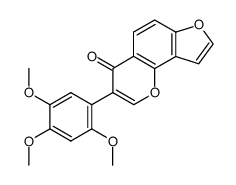 3-(2,4,5-trimethoxy-phenyl)-furo[2,3-h]chromen-4-one Structure