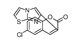 6-chloro-3-imidazo[2,1-b][1,3]thiazol-6-ylchromen-2-one Structure