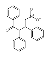 4-nitro-1,2,3-triphenyl-butan-1-one结构式