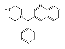 3-[piperazin-1-yl(pyridin-4-yl)methyl]quinoline Structure