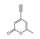 2H-Pyran-2-one, 4-ethynyl-6-methyl- (9CI) Structure