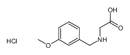 2-[(3-methoxyphenyl)methylamino]acetic acid,hydrochloride结构式