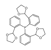 tris-[2-(1,3-dioxolan-2-yl)phenyl]phosphine结构式