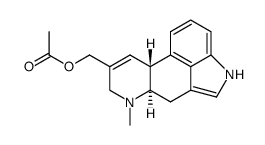 8-acetoxymethyl-6-methyl-8,9-didehydro-ergoline结构式