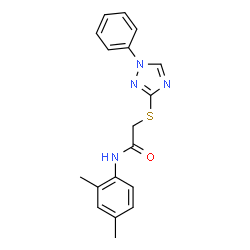 N-(2,4-Dimethylphenyl)-2-[(1-phenyl-1H-1,2,4-triazol-3-yl)sulfanyl]acetamide Structure