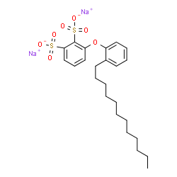 disodium (dodecylphenoxy)benzenedisulphonate Structure