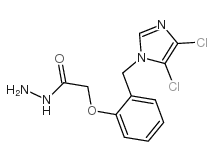 2-[2-[(4,5-DICHLORO-1H-IMIDAZOL-1-YL)METHYL]PHENOXY]ETHANOHYDRAZIDE structure
