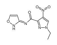 1H-Pyrazole-3-carboxamide,1-ethyl-N-3-isoxazolyl-4-nitro-(9CI)结构式