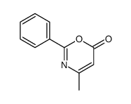 4-methyl-2-phenyl-1,3-oxazin-6-one结构式