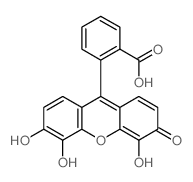 2-(4,5,6-三羟基-3-氧代-3H-黄原-9-基)-苯甲酸结构式