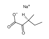 (±)-3-methyl-2-oxovaleric acid sodium salt结构式