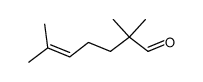 2,2,6-trimethylhept-5-enal结构式