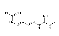 2-methyl-1-[(E)-[(1E)-1-[(N'-methylcarbamimidoyl)hydrazinylidene]propan-2-ylidene]amino]guanidine Structure