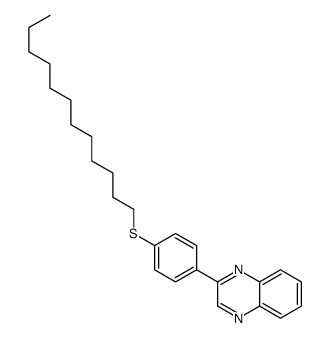 2-(4-dodecylsulfanylphenyl)quinoxaline结构式