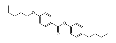 (4-butylphenyl) 4-pentoxybenzoate Structure