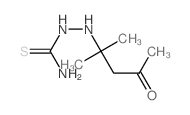 [(2-methyl-4-oxo-pentan-2-yl)amino]thiourea结构式