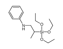 N-(2-triethoxysilylpropyl)aniline Structure