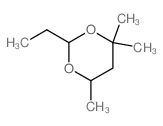 2-ethyl-4,4,6-trimethyl-1,3-dioxane structure