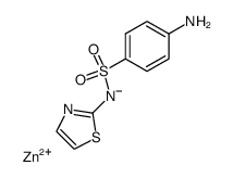 sulfanilic acid thiazol-2-ylamide, zinc-salt Structure