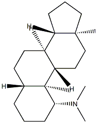 N,N-Dimethyl-5α-androstan-1β-amine结构式