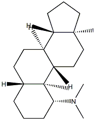 N,N-Dimethyl-5α-androstan-1β-amine structure