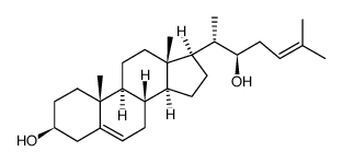 22(R)-hydroxydesmosterol结构式