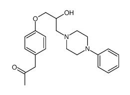 1-[4-[2-hydroxy-3-(4-phenylpiperazin-1-yl)propoxy]phenyl]propan-2-one结构式