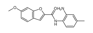N-(2-amino-4-methylphenyl)-6-methoxy-1-benzofuran-2-carboxamide Structure