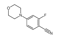 2-fluoro-4-morpholin-4-ylbenzonitrile结构式