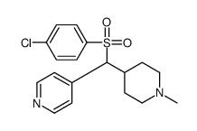 4-[(4-chlorophenyl)sulfonyl-(1-methylpiperidin-4-yl)methyl]pyridine结构式