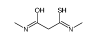 N-methyl-3-(methylamino)-3-sulfanylidenepropanamide Structure