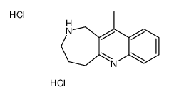 11-methyl-2,3,4,5-tetrahydro-1H-azepino[4,3-b]quinoline,dihydrochloride Structure