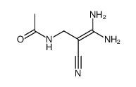 Acetamide,N-(3,3-diamino-2-cyano-2-propen-1-yl)- Structure