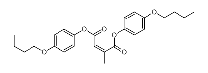 bis(4-butoxyphenyl) 2-methylbut-2-enedioate结构式