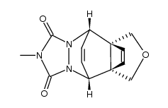2-methyl-5r,9c,5ac,8ac-dietheno-furo[3,4-d][1,2,4]triazolo[1,2-b]pyridazine-1,3-dione结构式