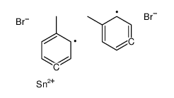 dibromo-bis(4-methylphenyl)stannane Structure