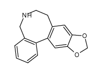 5,6,7,8-tetrahydro-benzo[c][1,3]dioxolo[4',5':4,5]benzo[1,2-e]azocine结构式
