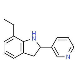 1H-Indole,7-ethyl-2,3-dihydro-2-(3-pyridinyl)-(9CI)结构式