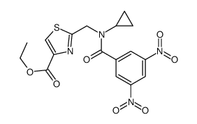 ethyl 2-[[cyclopropyl-(3,5-dinitrobenzoyl)amino]methyl]-1,3-thiazole-4-carboxylate Structure