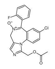 1-Acetoxymethyl-8-chloro-6-(2-fluorophenyl)-4H-imidazo[1,5-α][1,4]benzodiazepine 5-Oxide结构式