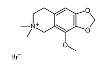 4-methoxy-6,6-dimethyl-7,8-dihydro-5H-[1,3]dioxolo[4,5-g]isoquinolin-6-ium,bromide结构式