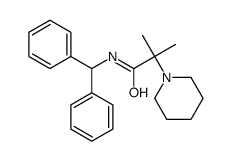 N-benzhydryl-2-methyl-2-piperidin-1-ylpropanamide结构式