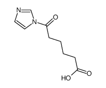 6-(1H-imidazol-1-yl)-6-oxohexanoic acid结构式