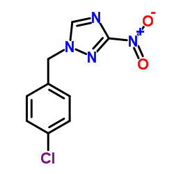 1-(4-CHLORO-BENZYL)-3-NITRO-1H-[1,2,4]TRIAZOLE结构式