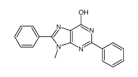 9-methyl-2,8-diphenyl-3H-purin-6-one结构式
