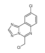 9-chloro-5-(chloromethyl)-[1,2,4]triazolo[1,5-c]quinazoline结构式