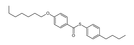 S-(4-butylphenyl) 4-heptoxybenzenecarbothioate Structure