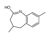 4,8-dimethyl-1,3,4,5-tetrahydro-1-benzazepin-2-one结构式